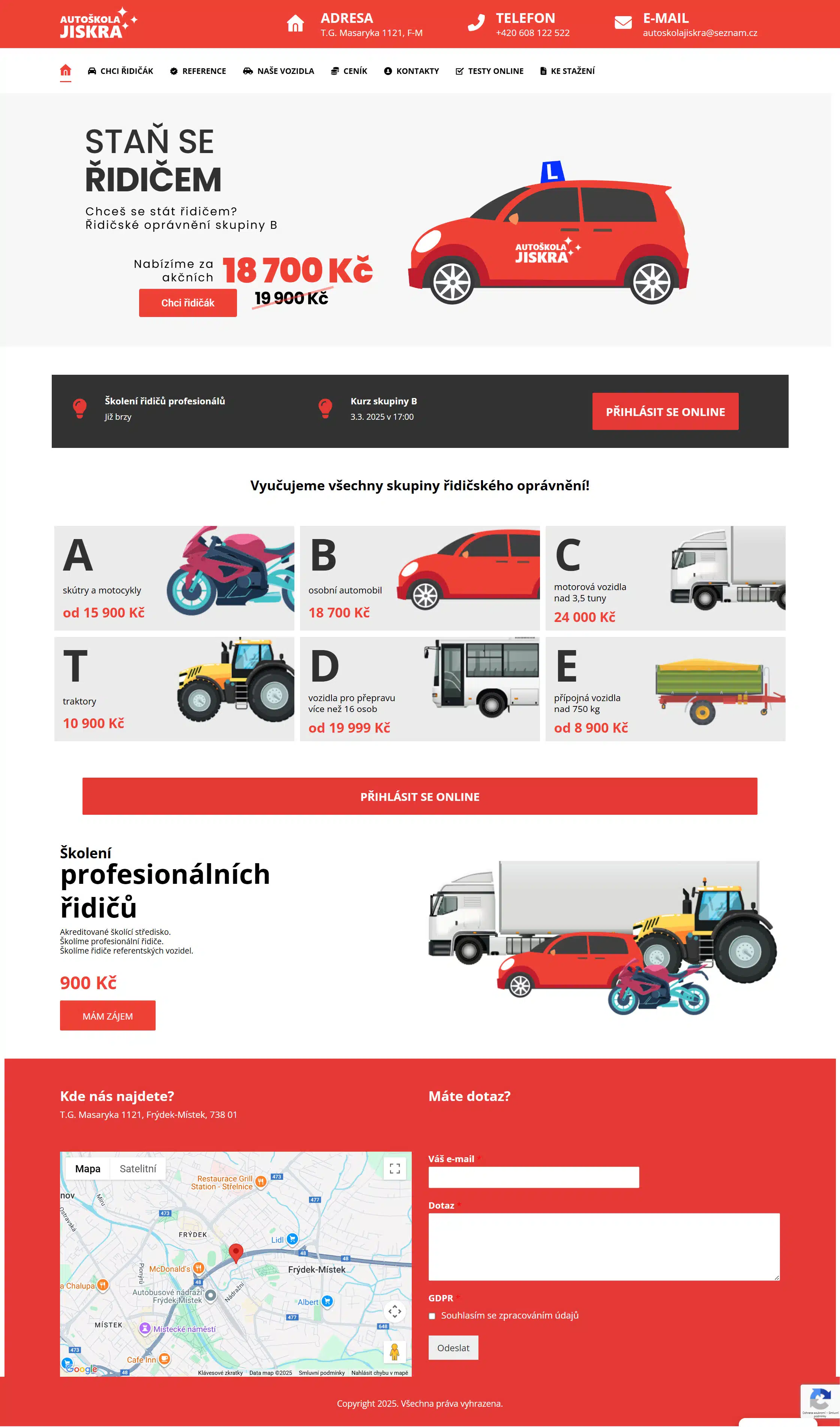 Autoškola Jiskra – Moderní výuka